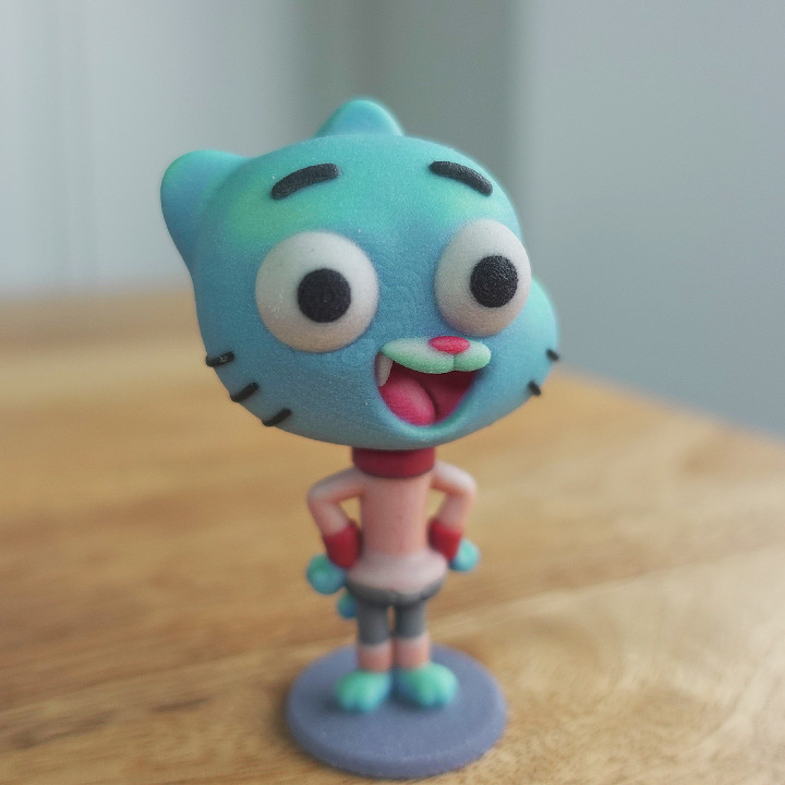 3d Printable Amazing World Of Gumball Gumball Watterson By 3d Print Guy