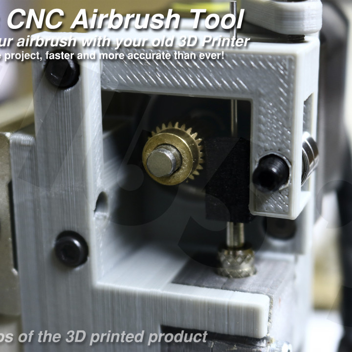 dlb5s CNC Airbrush Tool V3. Control your Airbrush with your old 3D Printer image