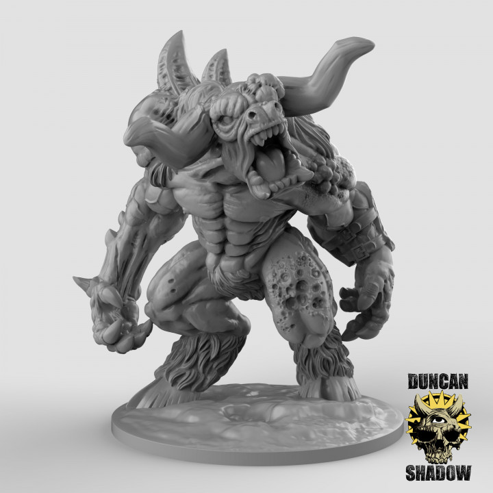 3D Printable Mutant Minotaur by Duncan Shadow