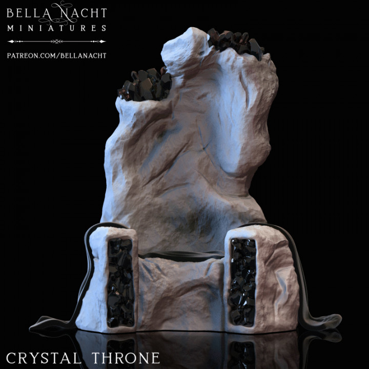3D Printable Crystal Throne by Bella Nacht Minis