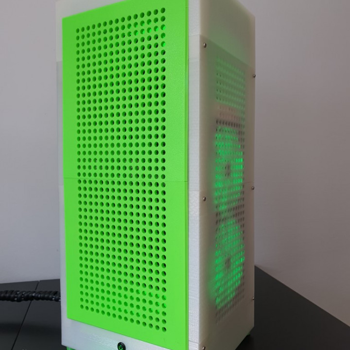 Hightower: A 3D-Printable Vertical Mini-ITX PC Chassis image