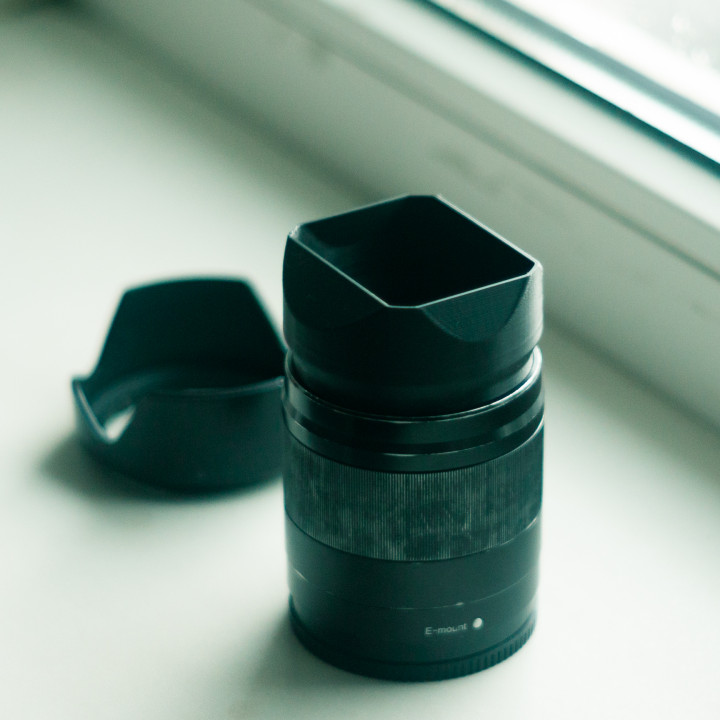 Lens hood for Sony 5018 OSS - short 25 mm image