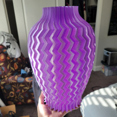 Picture of print of Textured Vase - ZigZag (Vase Mode)