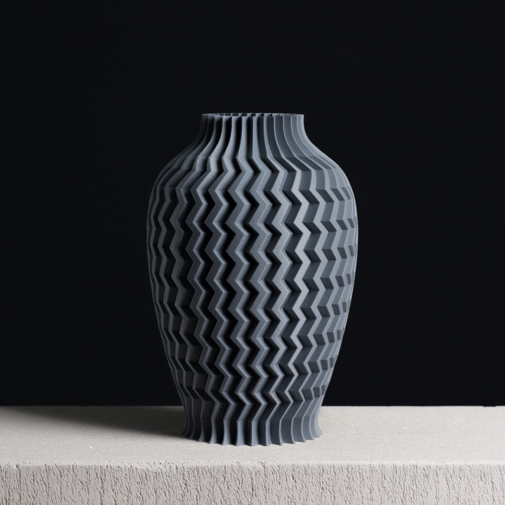 Textured Vase - ZigZag (Vase Mode) image