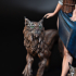 Freya and her lynxes print image