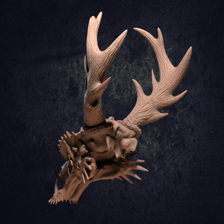 Asian Dragon Skull - Presupported image
