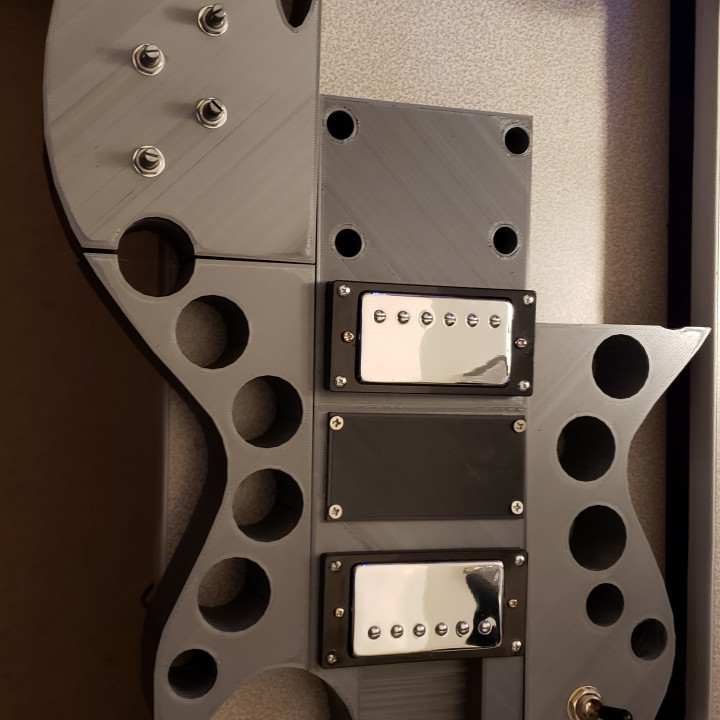 Silver Star Les Paul Guitar Body image