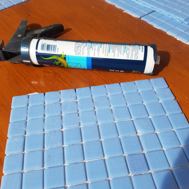 Swimming Pool Tile Repair Stencil image