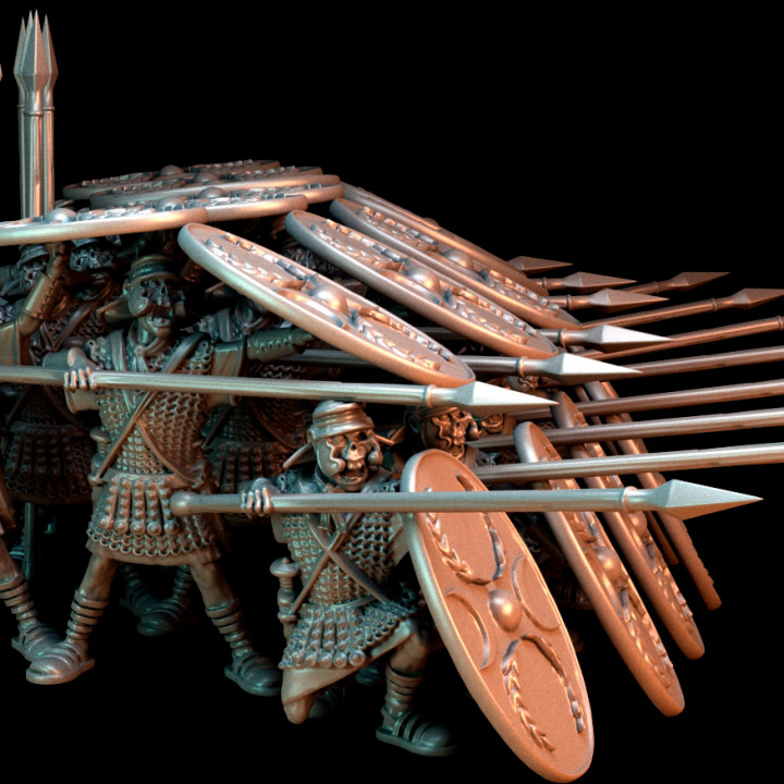 Auxilia Spearmen on foot - LEGIO IX HISPANA - Cursed Legion of Moloch image