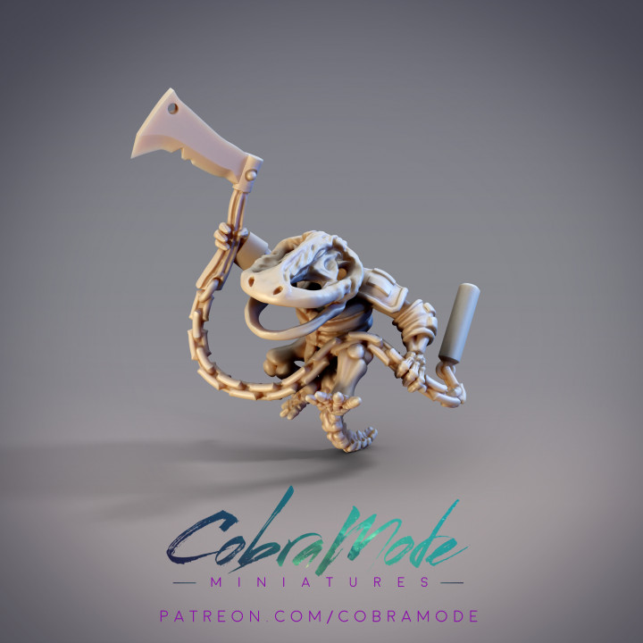 3D Printable Hanzaki Salamander Skeleton (Pre-Supported) by CobraMode