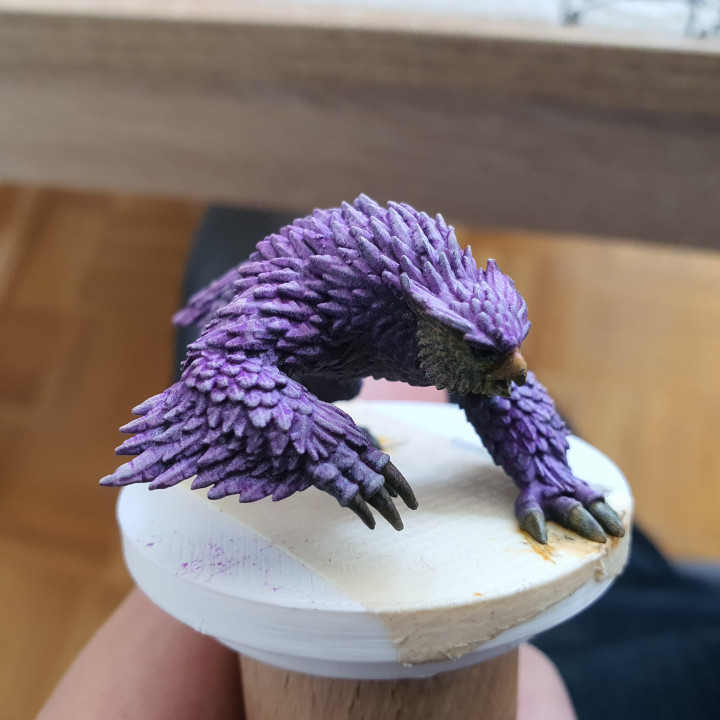3D Print of Owlbear Roaming / Forest Beast / Owl Bear Hybrid by janislohr