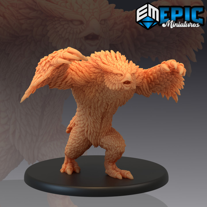 3D Printable Owlbear Set / Forest Beast / Owl Bear Hybrid Collection by ...