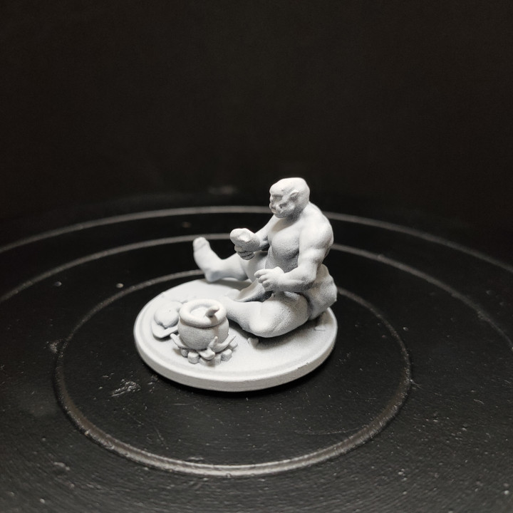 Sitting Orc IV with various base image