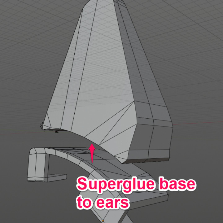 Polygonal cat ears for V-Moda headphones image