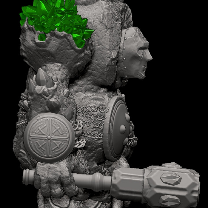 3D Printable Stone Golem 4 free test by ARTMARKEVYCH