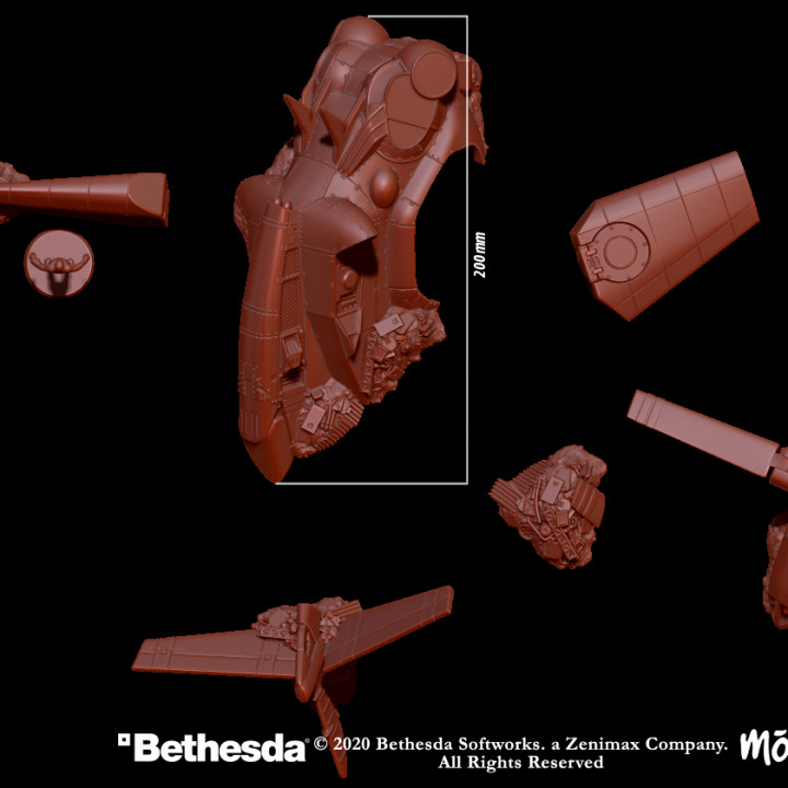 Vertibird Wreckage - Terrain Expansion - Fallout Wasteland Warfare image