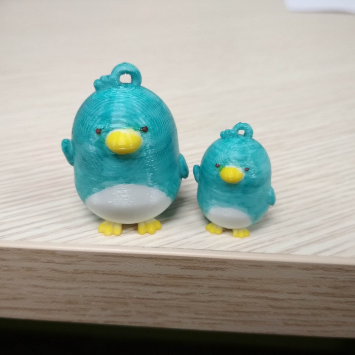 Real Penguin Keychain image