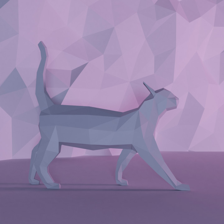 CAT LOWPOLY image