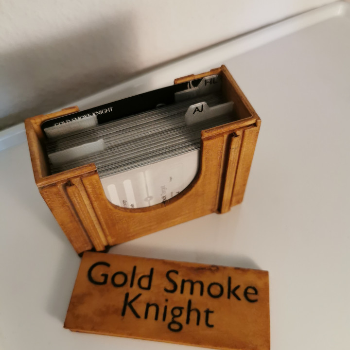 Kingdom Death: Gold Smoke Knight Card Box image