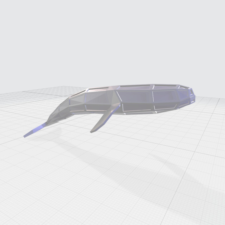 WHALE LOWPOLY (BLUE WHALE) image
