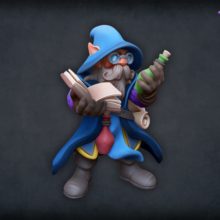 3d Printable Alchemist Gnome By Jacob Olsson Roleplaying And Miniatures