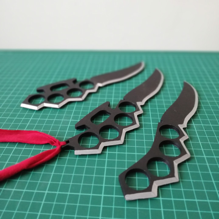 3D Printable Asuma Chakra Blades by Laci Legath