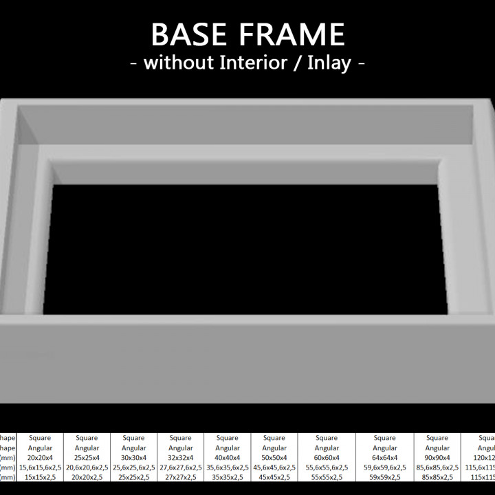 Base Frames without Interior / Inlay image