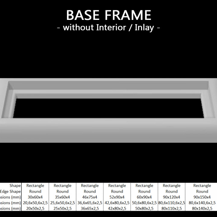 Base Frames without Interior / Inlay image