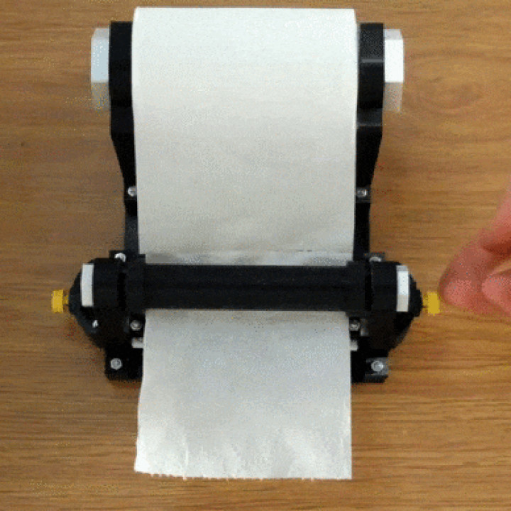 TOY TOILET PAPER DISPENSER ON A 3D PRINTER image