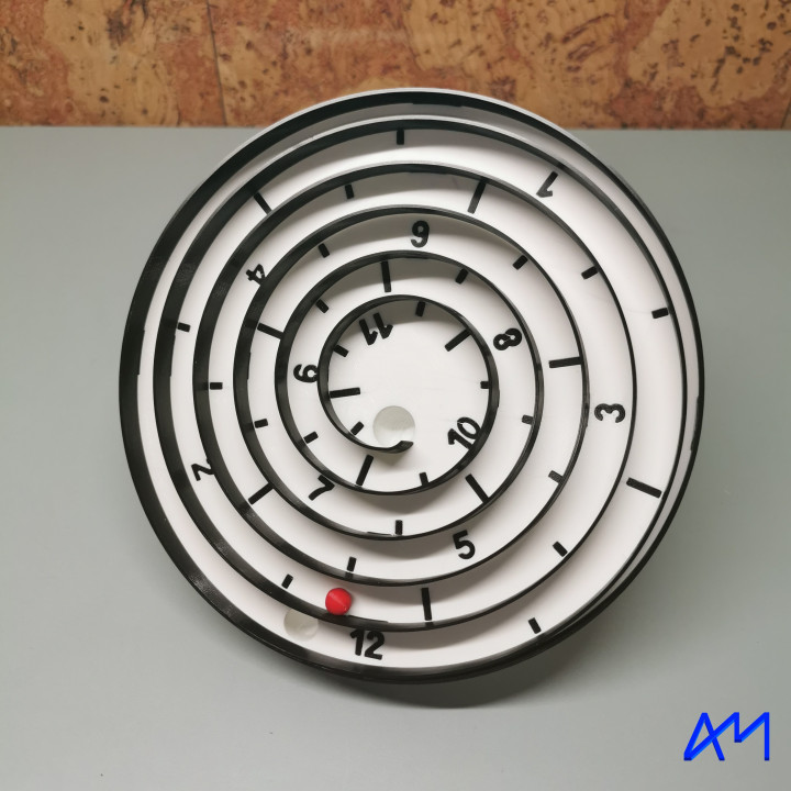 Spiral clock image