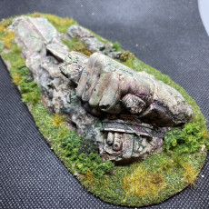 Picture of print of Fallen Norse Statue Sword Ruins (pre-supported)