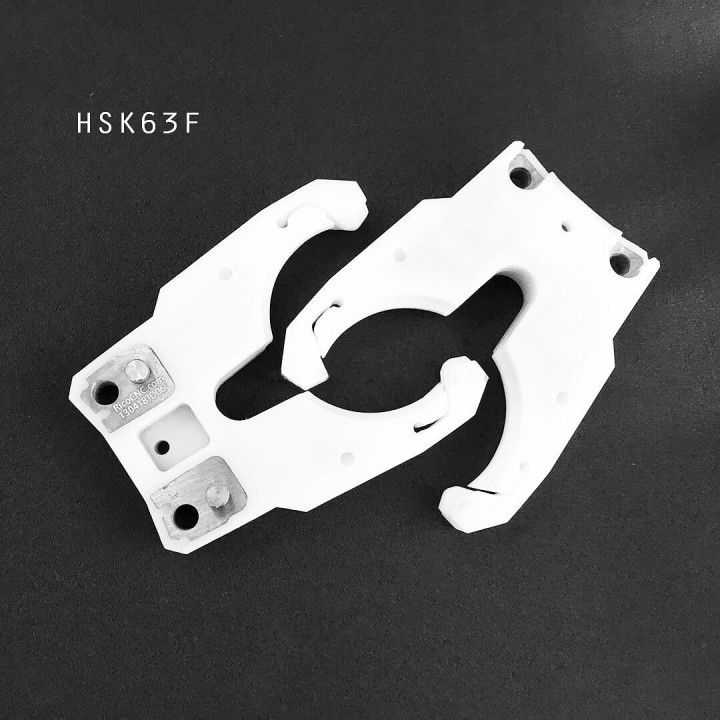 HSK63F tool changer grippers for CNC router HSK63F tool holder clamping image