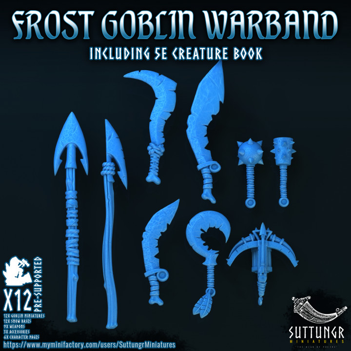 12x Frost Goblin Warband - Pre-Supported image