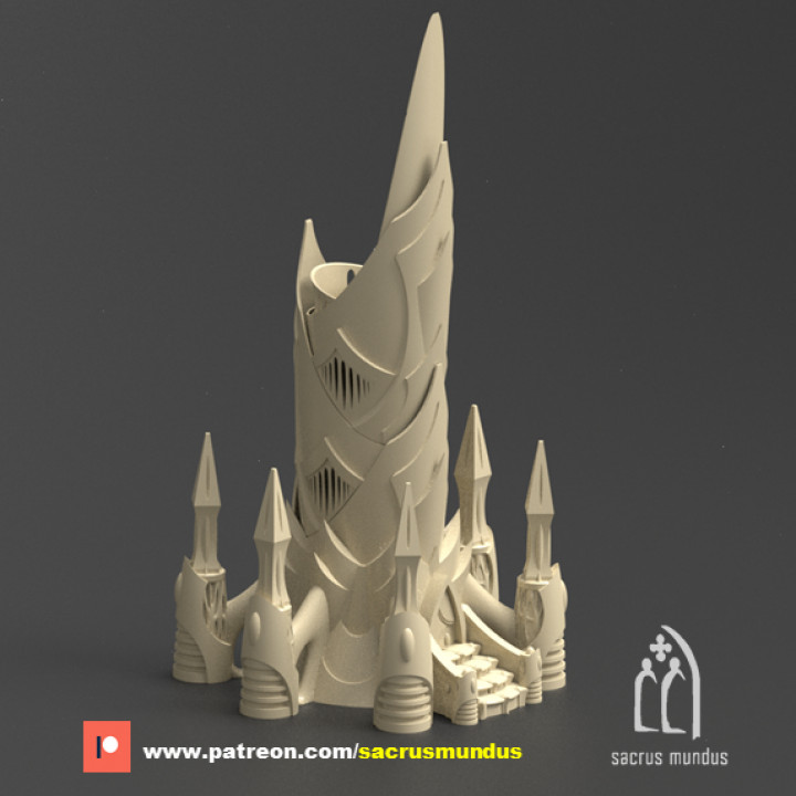The Dark City of Irazar. 3d Printing Designs Bundle. Alien Dark Eldar. Terrain and Scenery for Wargames image