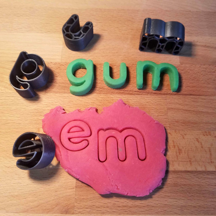 Alphabet Playdough Cutters image