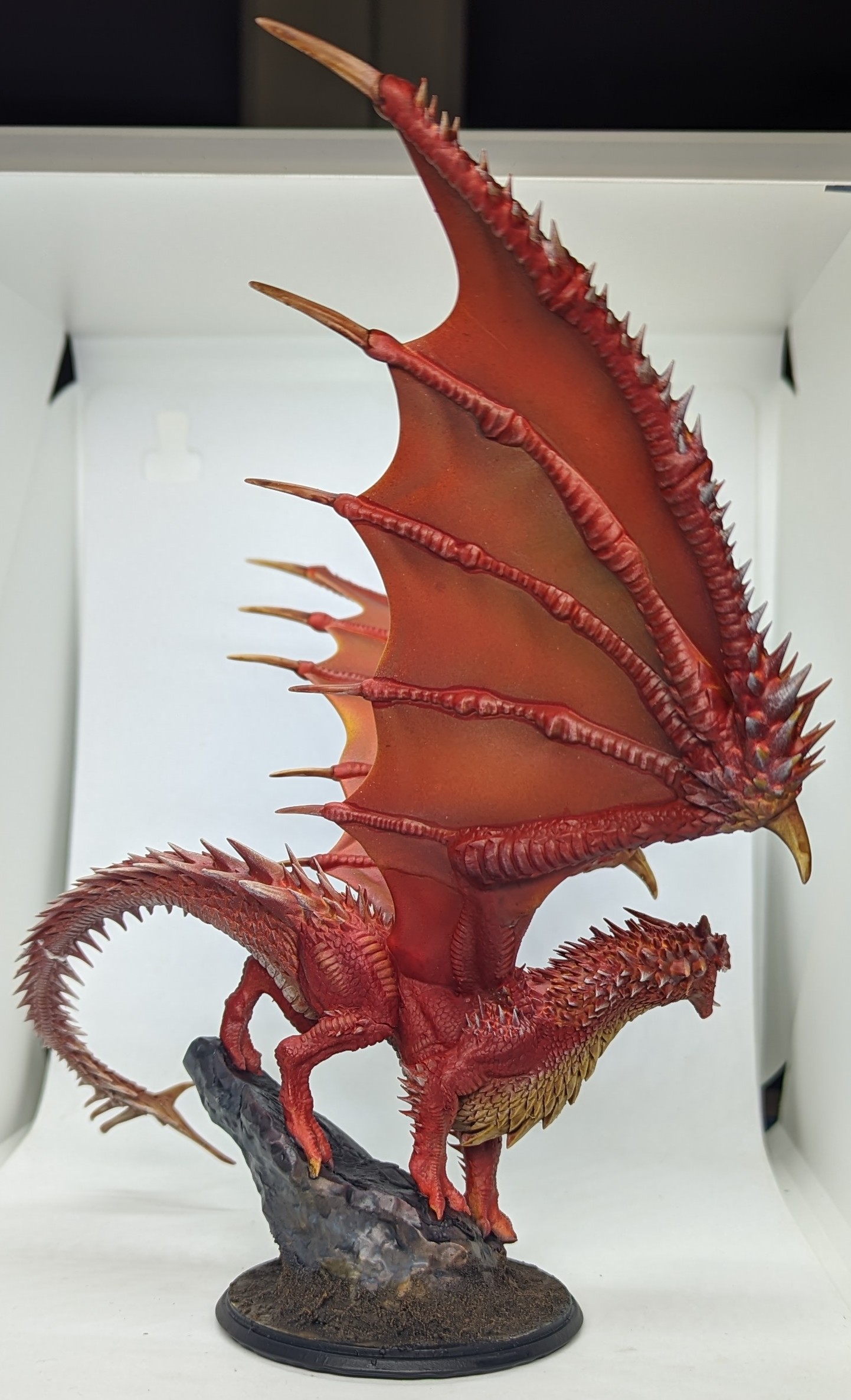 3D Printable Young Red Dragon by Rescale Miniatures