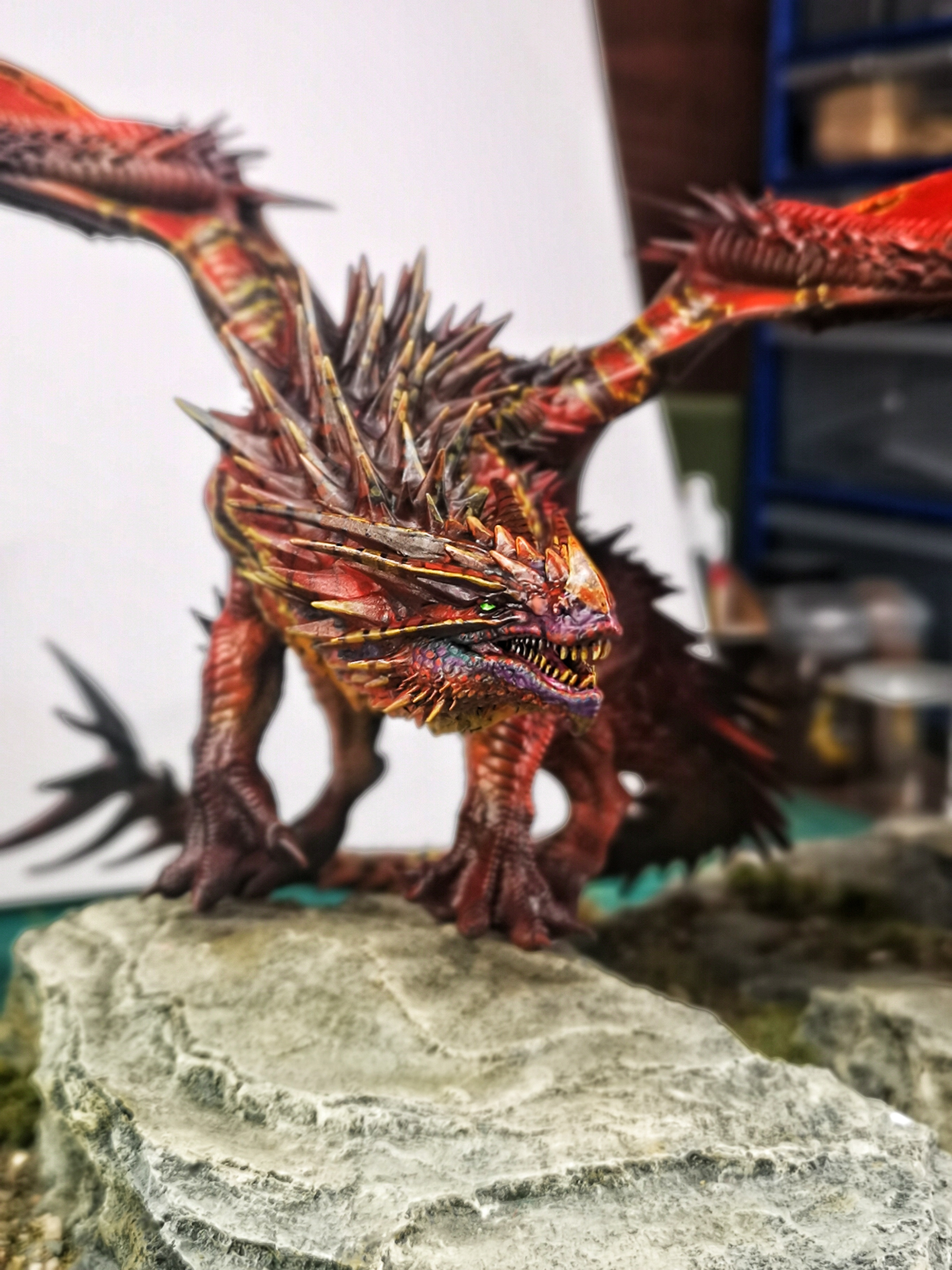 3D Printable Adult Red Dragon by Rescale Miniatures 3D Printable Adult Red Dragon by Rescale Miniatures