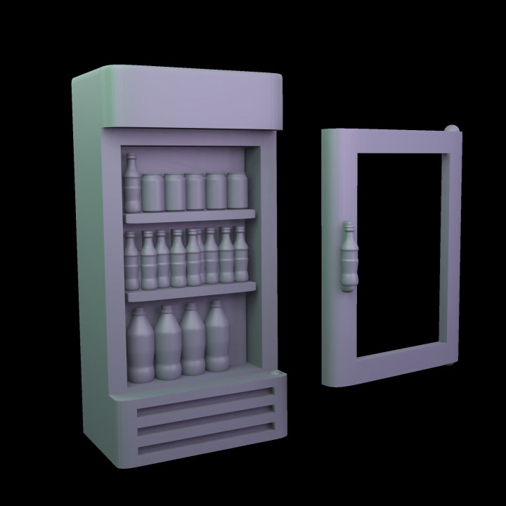 Cola refrigerator image