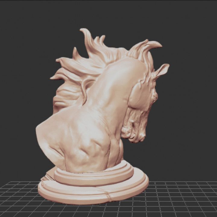 horse bust statue image