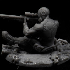 Picture of print of Cyberpunk Scout with sniper (pre-supported)