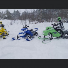 Picture of print of SkeeRide -- RC Snowmobile