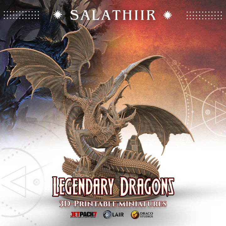 Salathiir and Salthezau Demon from Legendary Dragons's Cover