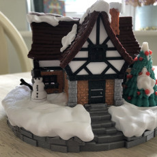 Picture of print of Christmas Cottage
