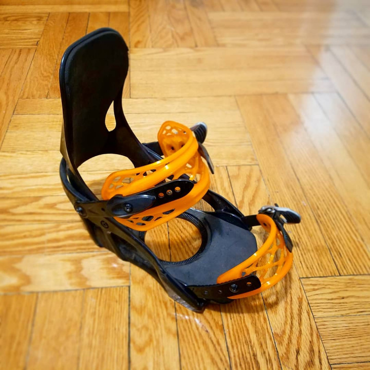 3D Printable Snowboard Binding Straps by Chris McCann