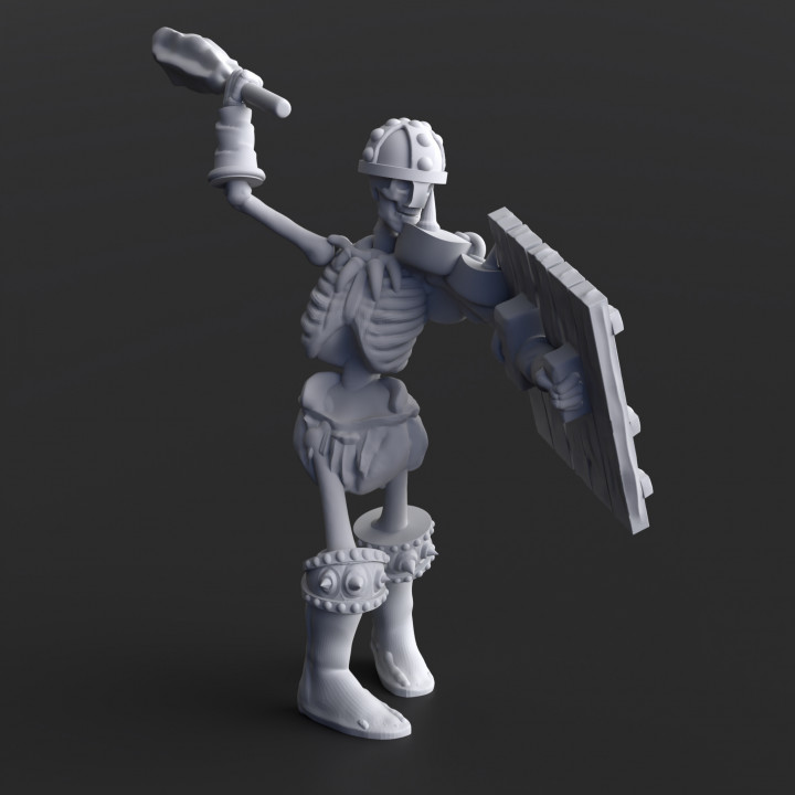 Skeleton Army A - 27 minis - PRE-SUPPORTED image