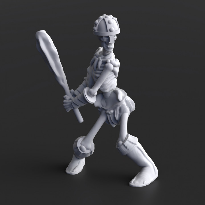 Skeleton Army A - 27 minis - PRE-SUPPORTED image