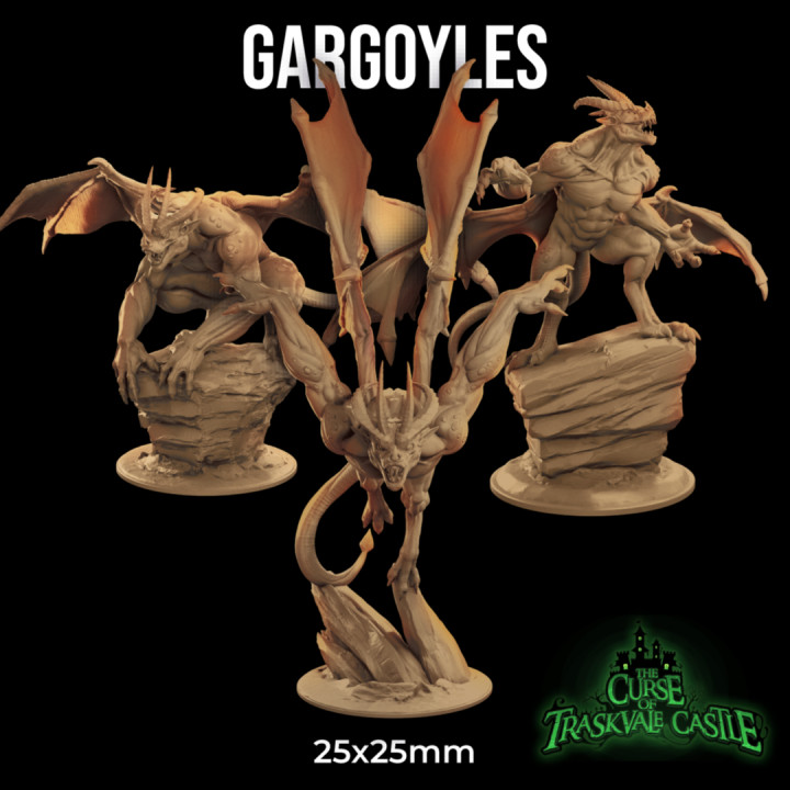 Gargoyles | PRESUPPORTED | The Curse of Traskvale Castle image