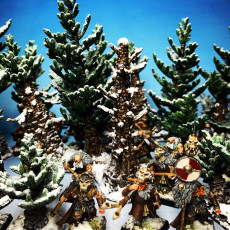 Picture of print of Coniferous Forest - Fir Trees /Modular Set/