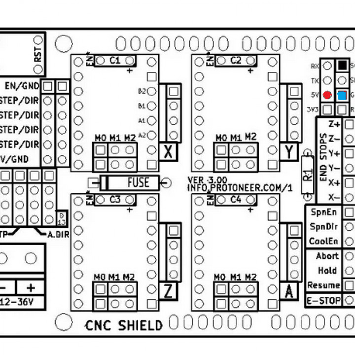 Z probe holder for CNC - CNC support sonde Z image