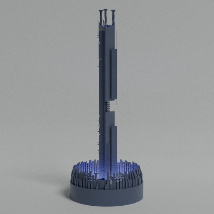3D Printable City 17 Citadel (Half Life 2) by Nikita